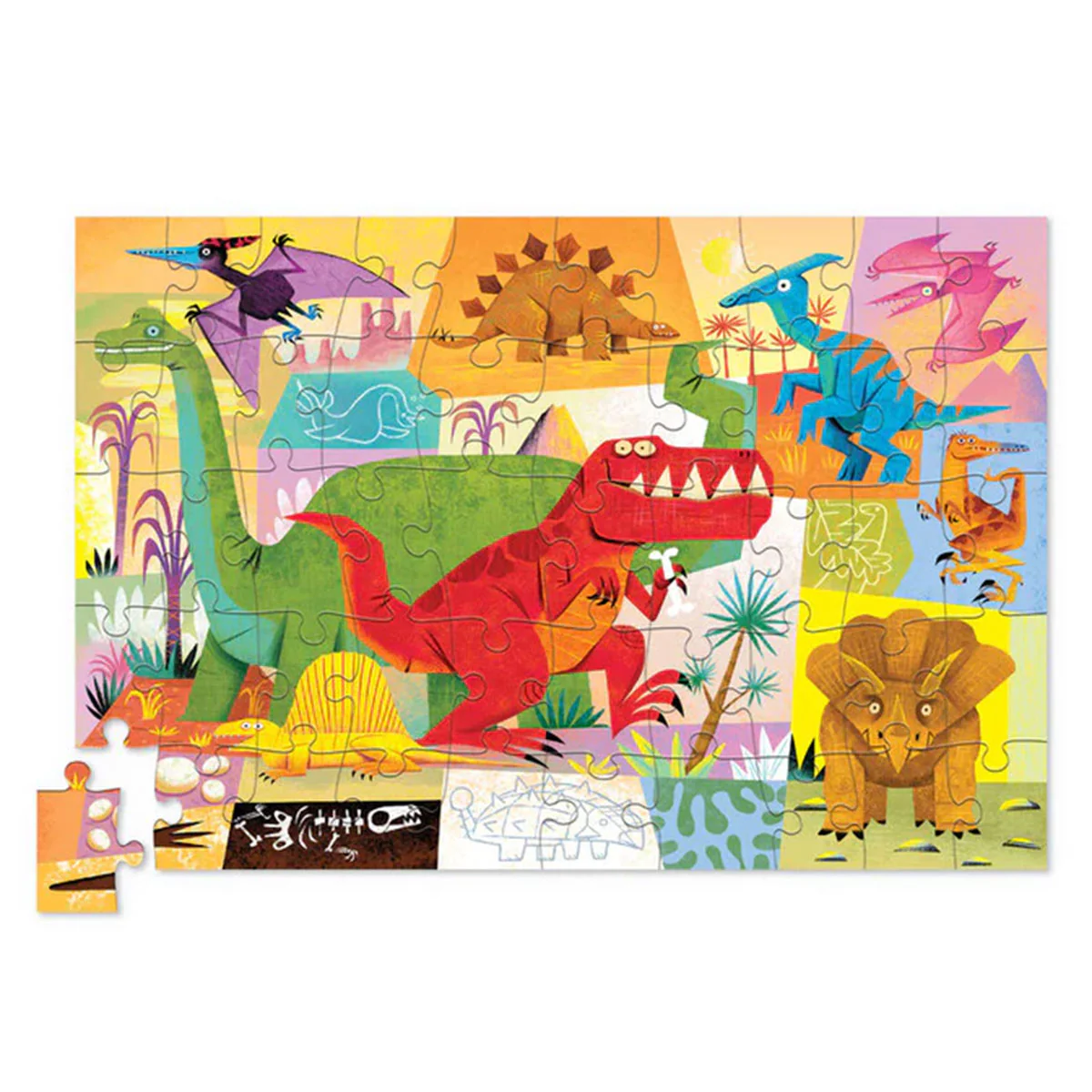 50 pc Tin Puzzle Dino World - Tiger Tribe - Image 2
