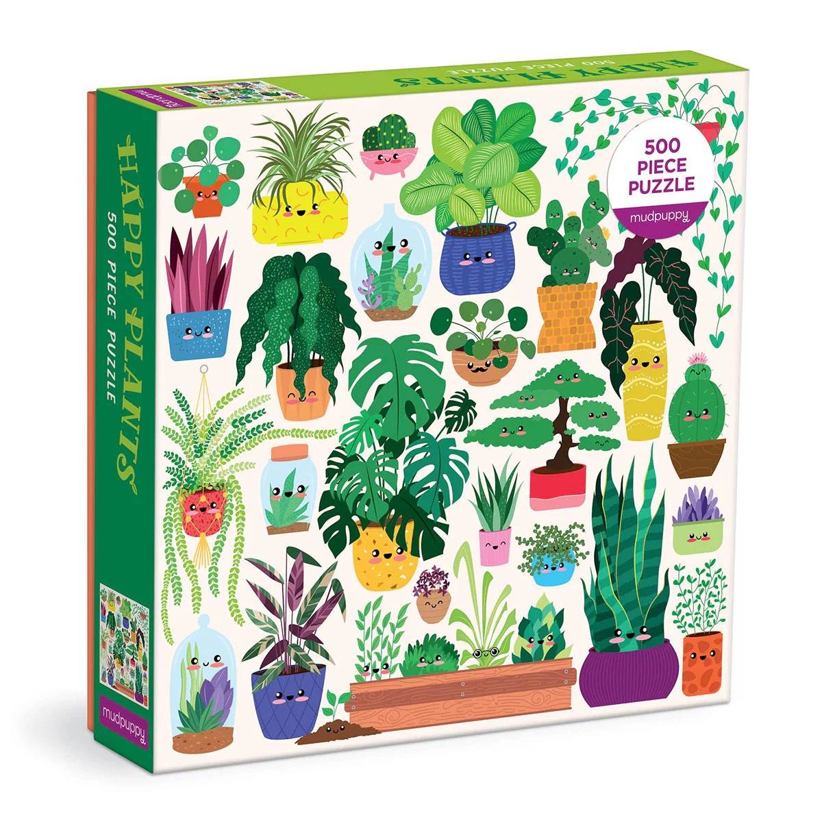 500 Pc Puzzle Happy Plants