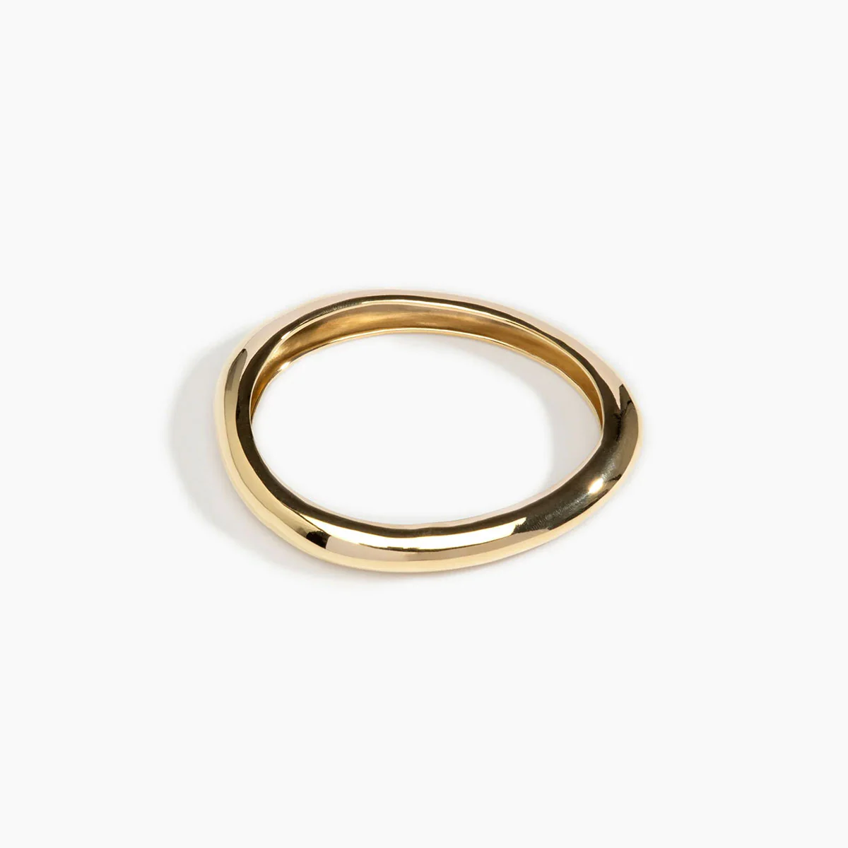 Bangle Rock Wishbone Brass - Dinosaur Designs