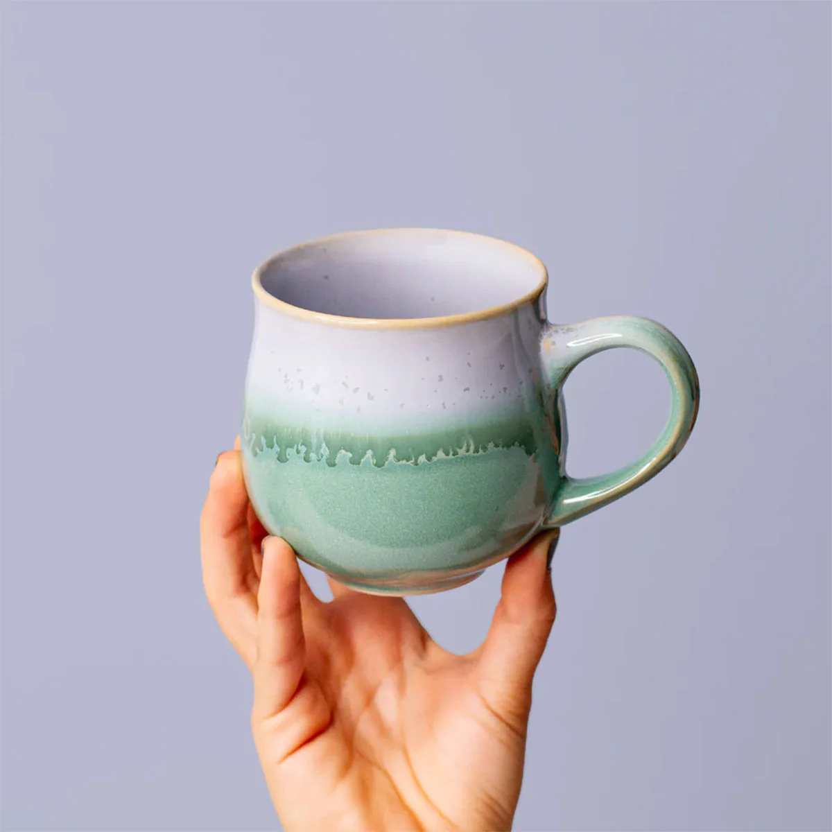 Belly Mug Ocean Jasper Medium 350ml - Pottery for the Planet