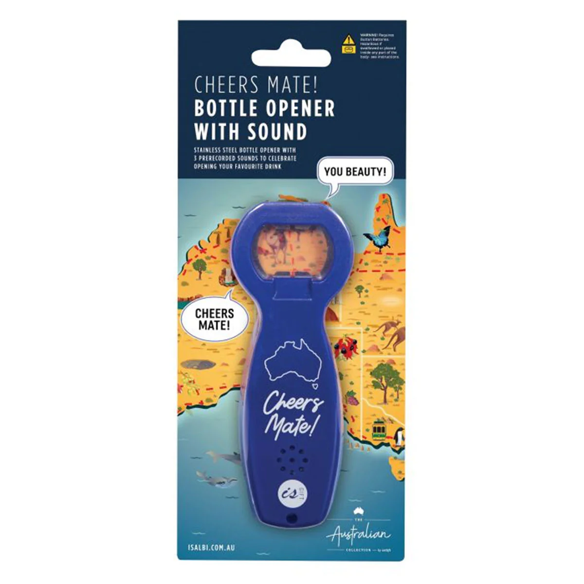 Bottle Opener Cheers Mate Map of Australia - Isalbi