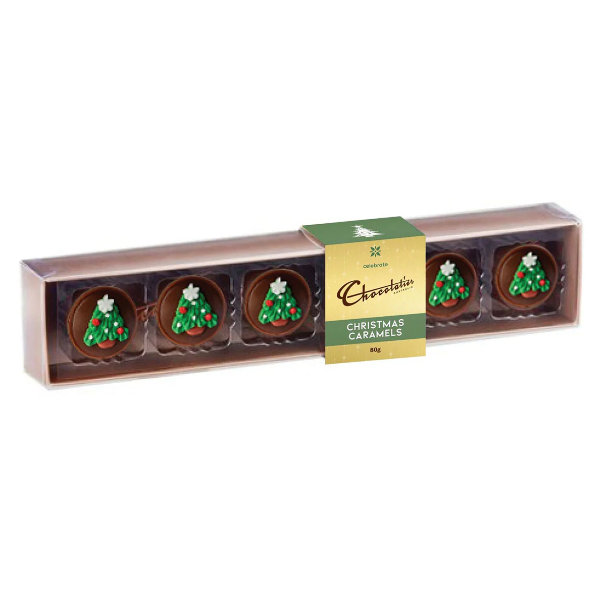 Chocolatier Christmas Caramels 6 pack 80g - Gourmet Brands