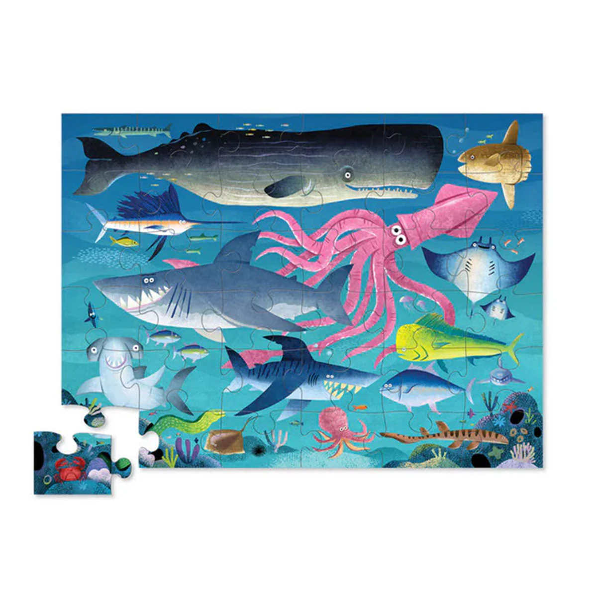 Classic Floor Puzzles Shark Reef 36pc - Tiger Tribe - Image 2