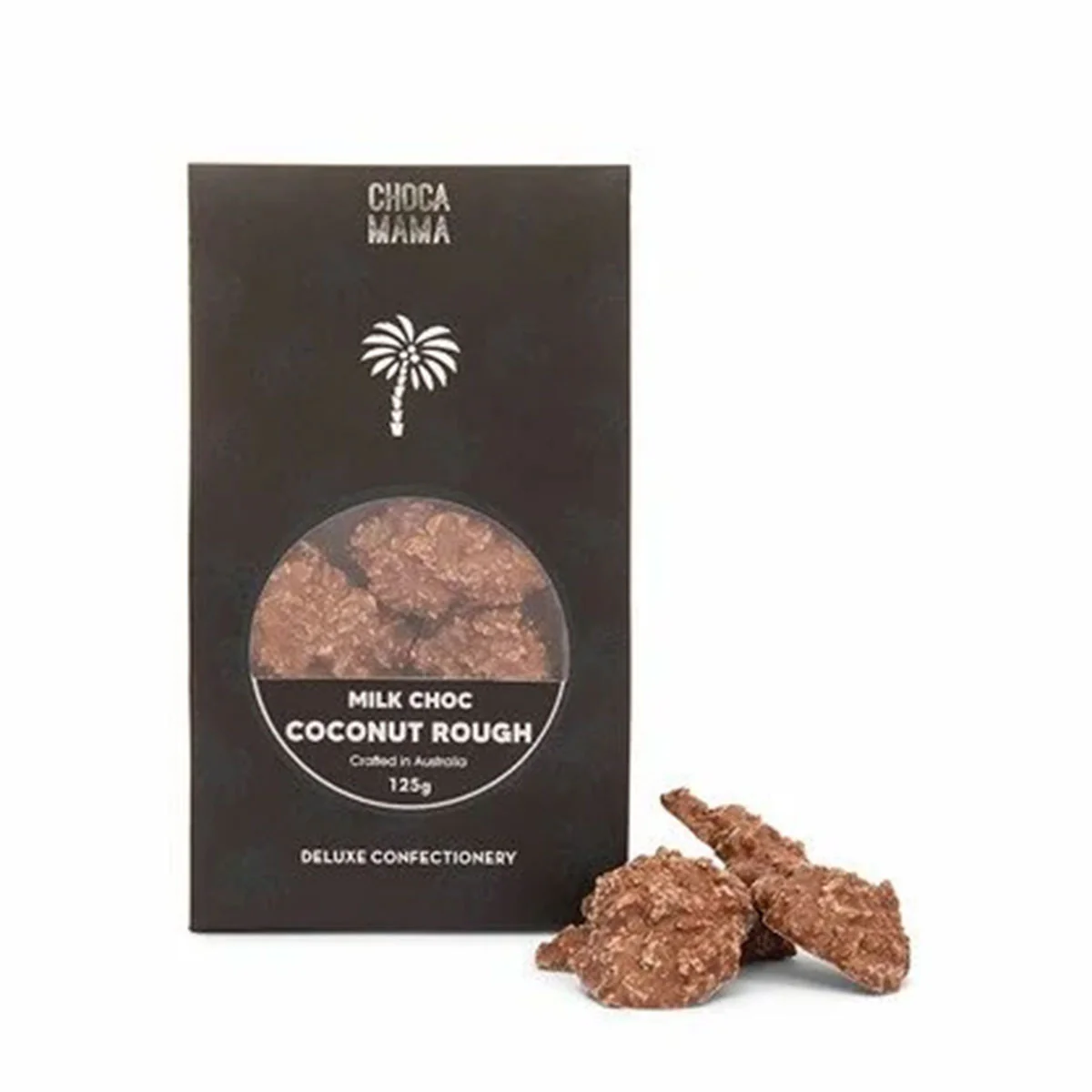 Coconut Rough Milk Chocolate 125g - Chocomama