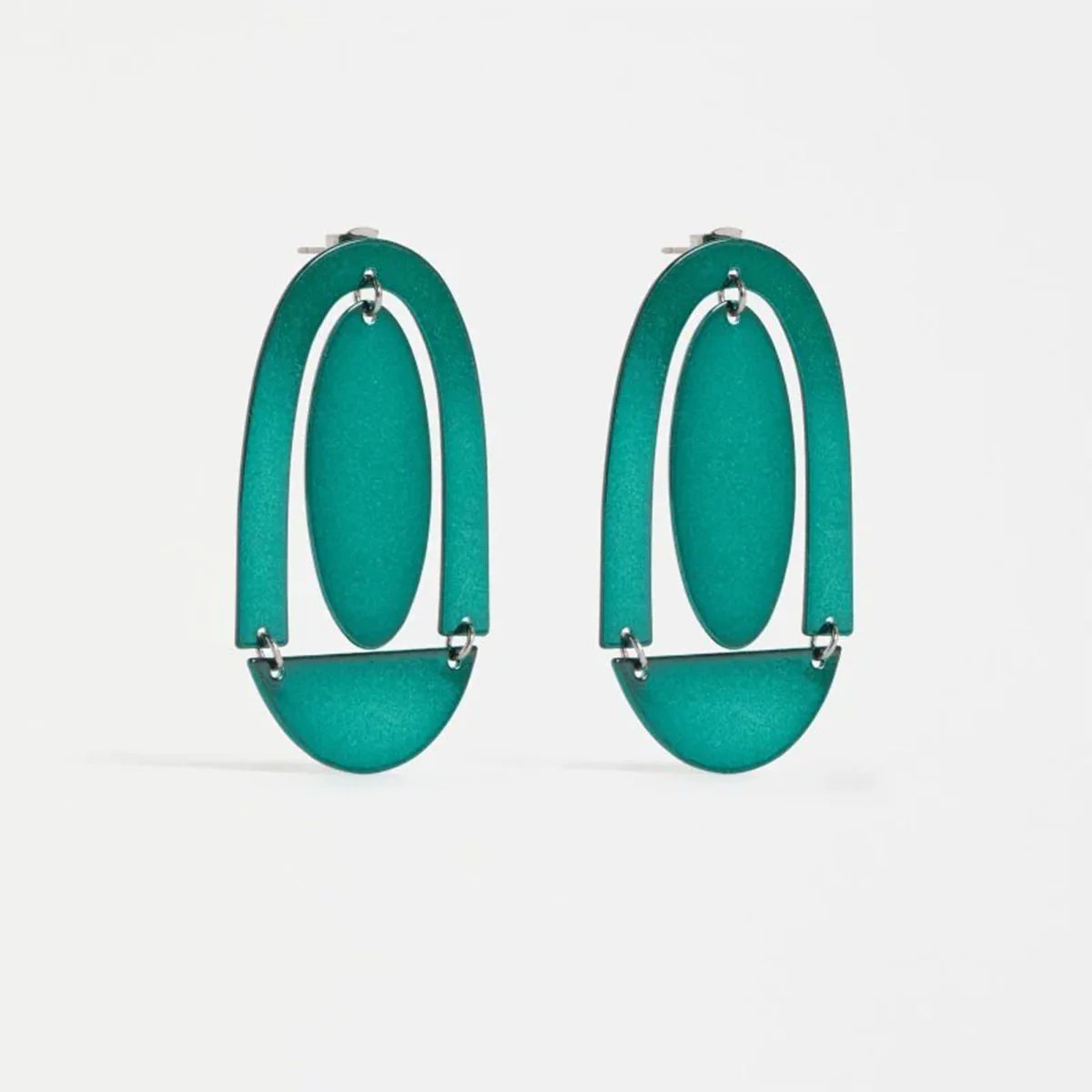 Drop Earring Dadem Forest Green - Elk Accessories