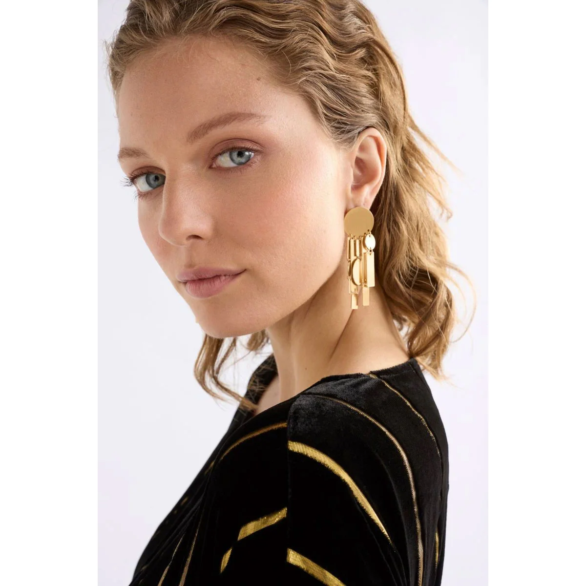 Drop Earring Vatten Gunmetal - Elk Accessories - Image 2