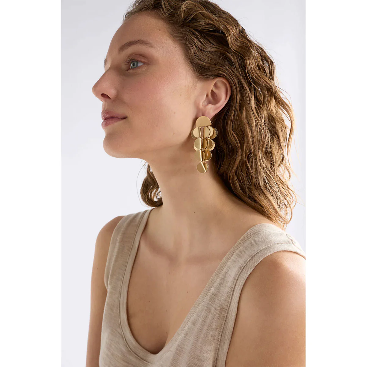 Earring Drop Ozett Gunmetal - Elk Accessories - Image 2