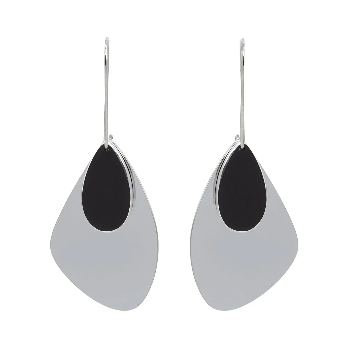 Earring Droplet Angle Silver - FINK
