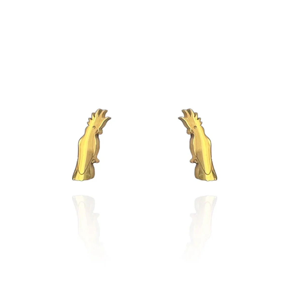 Earrings Cockatoo Gold Studs - Originals Lab