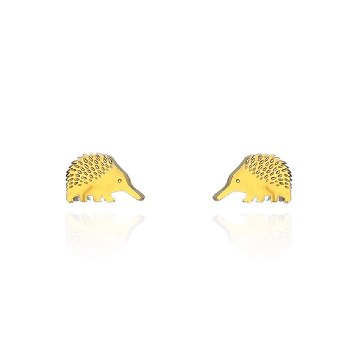 Earrings Echidna Gold Studs - Originals Lab