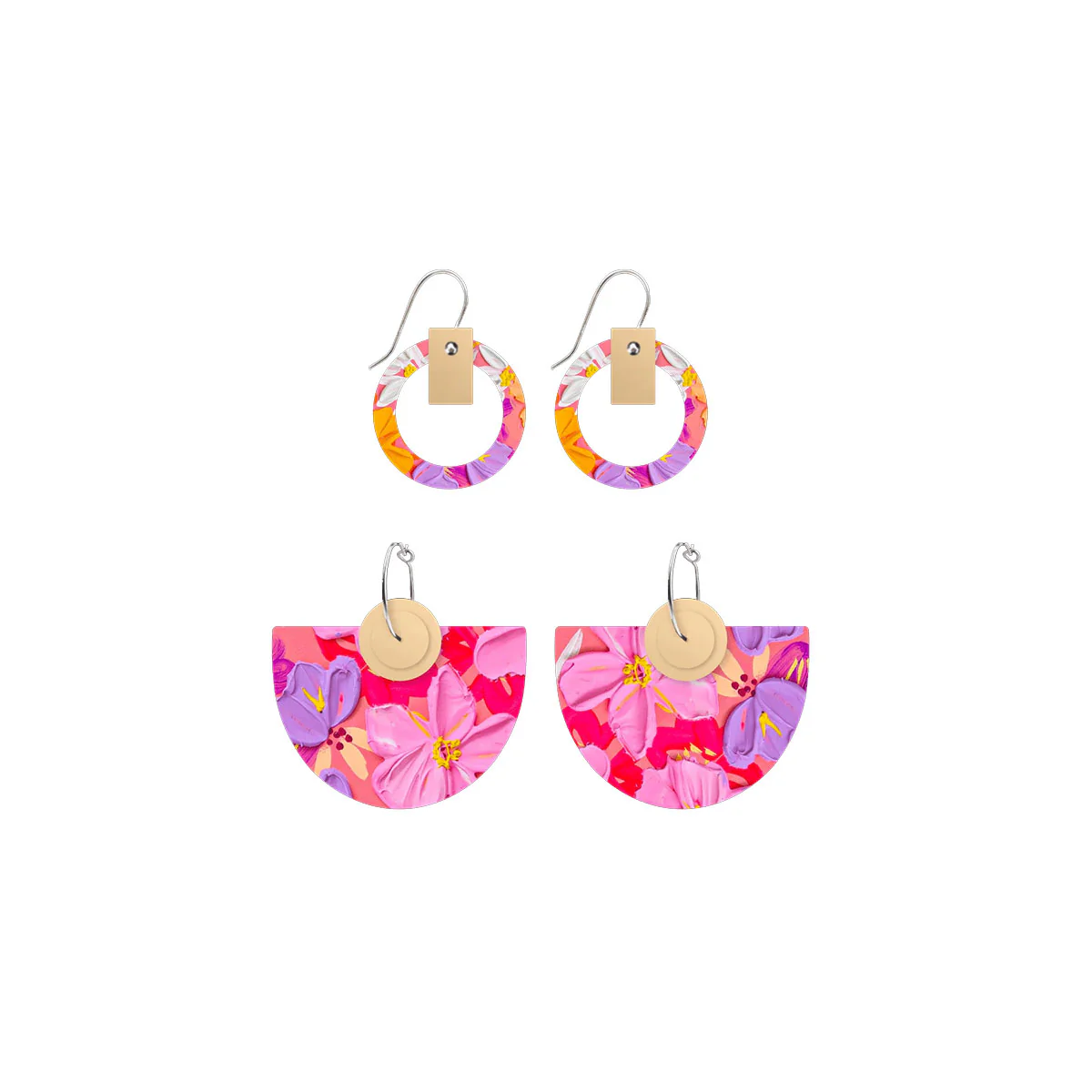 Earrings Sorbet Blooms Bell Halo Pack - Moe Moe