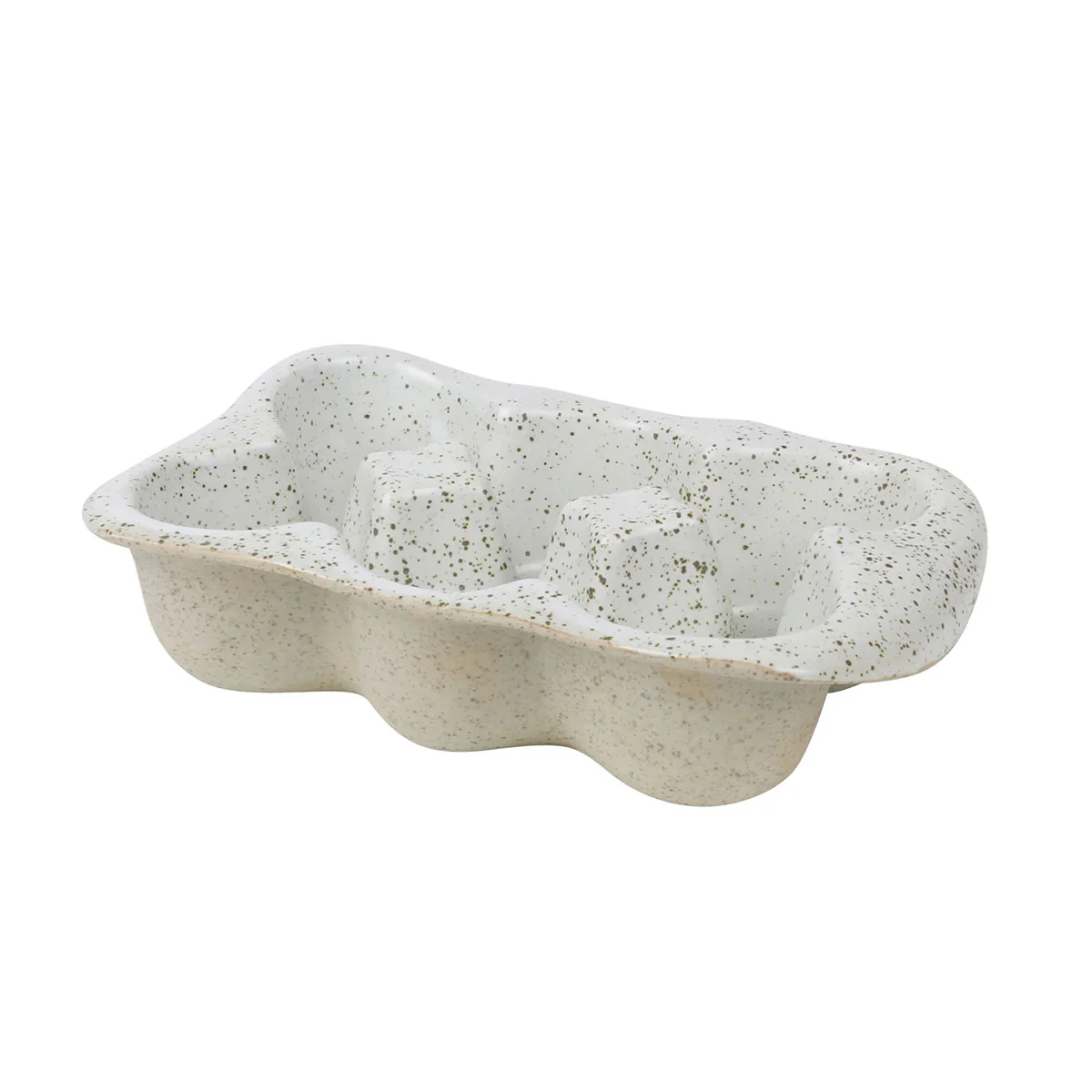 6 Cup Egg Crate White
