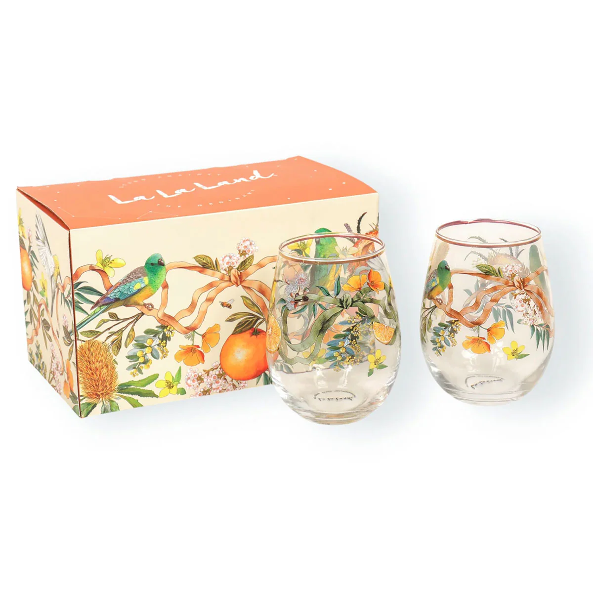 Glass Tumbler Golden Hour Set of 2 - La La Land