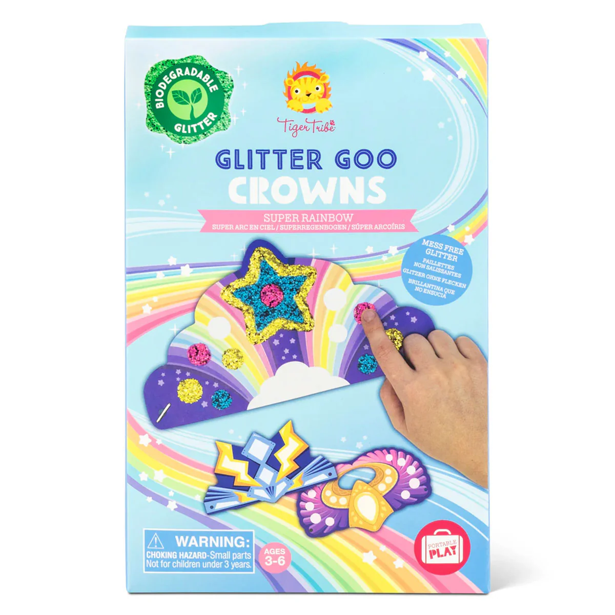 Glitter Goo Crowns Super Rainbow - Tiger Tribe
