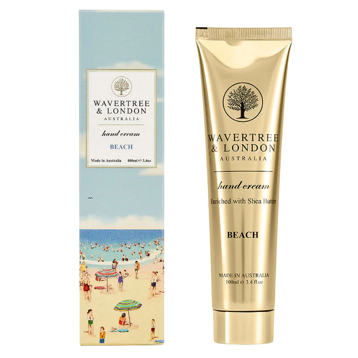 Hand Cream Beach 100ml - Wavertree and London