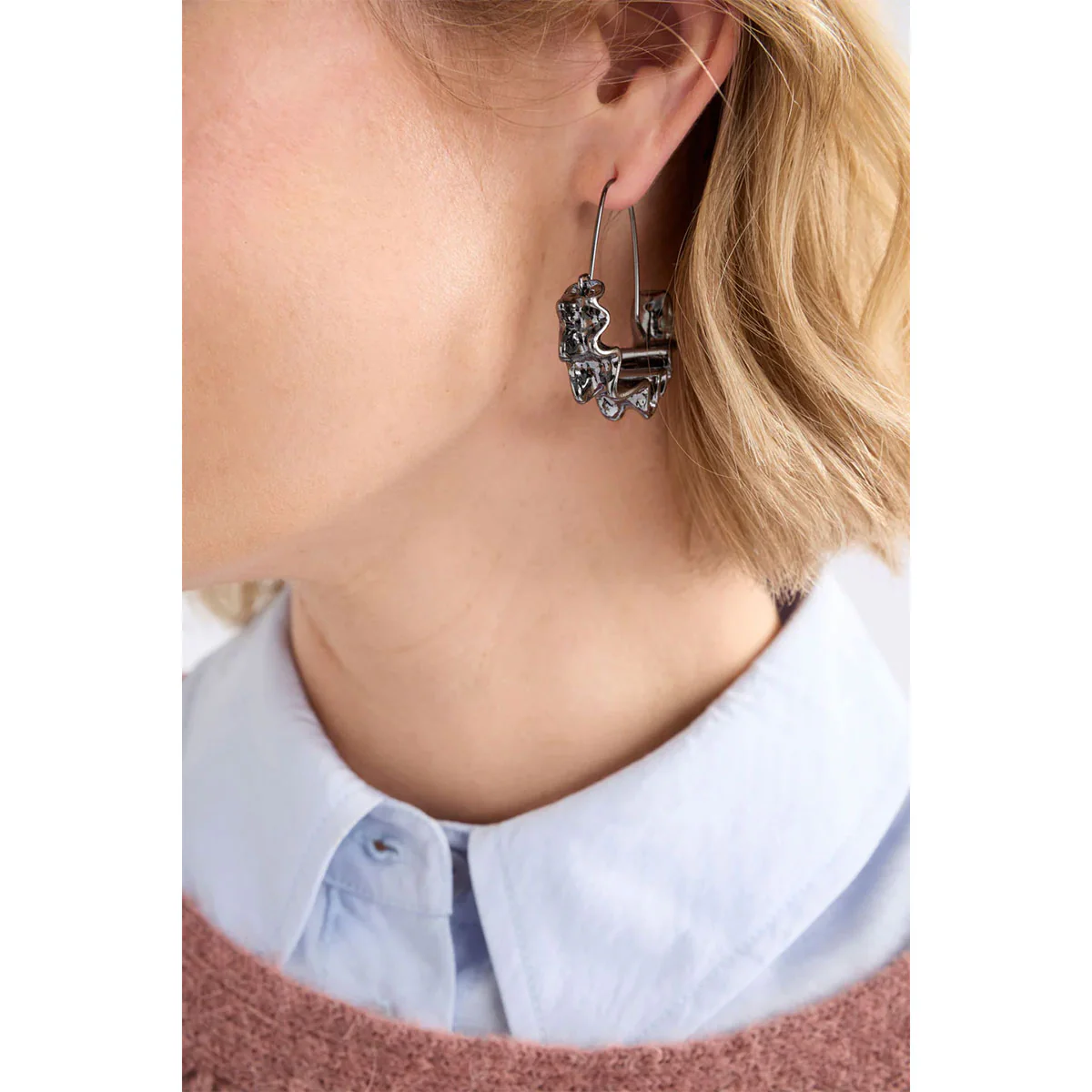 Hoop Earring Andel Silver - Image 2
