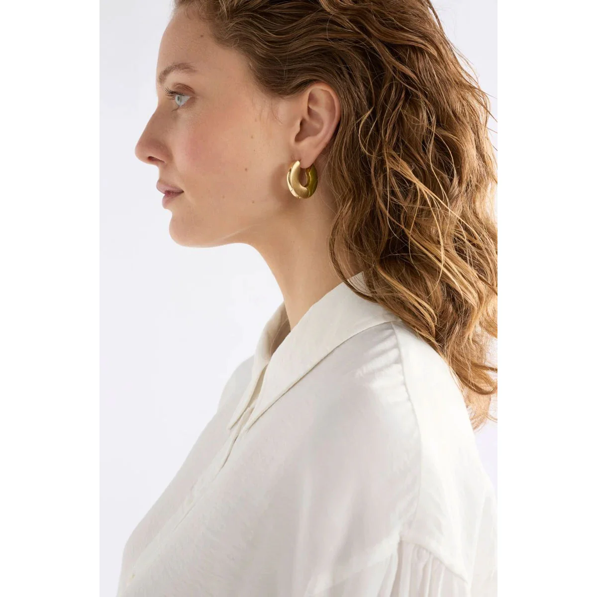 Hoop Earring Itva Bright Navy - Elk Accessories - Image 2