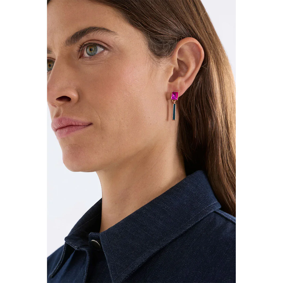 Ival Short Drop Earring Teal - Elk Accessories - Image 2