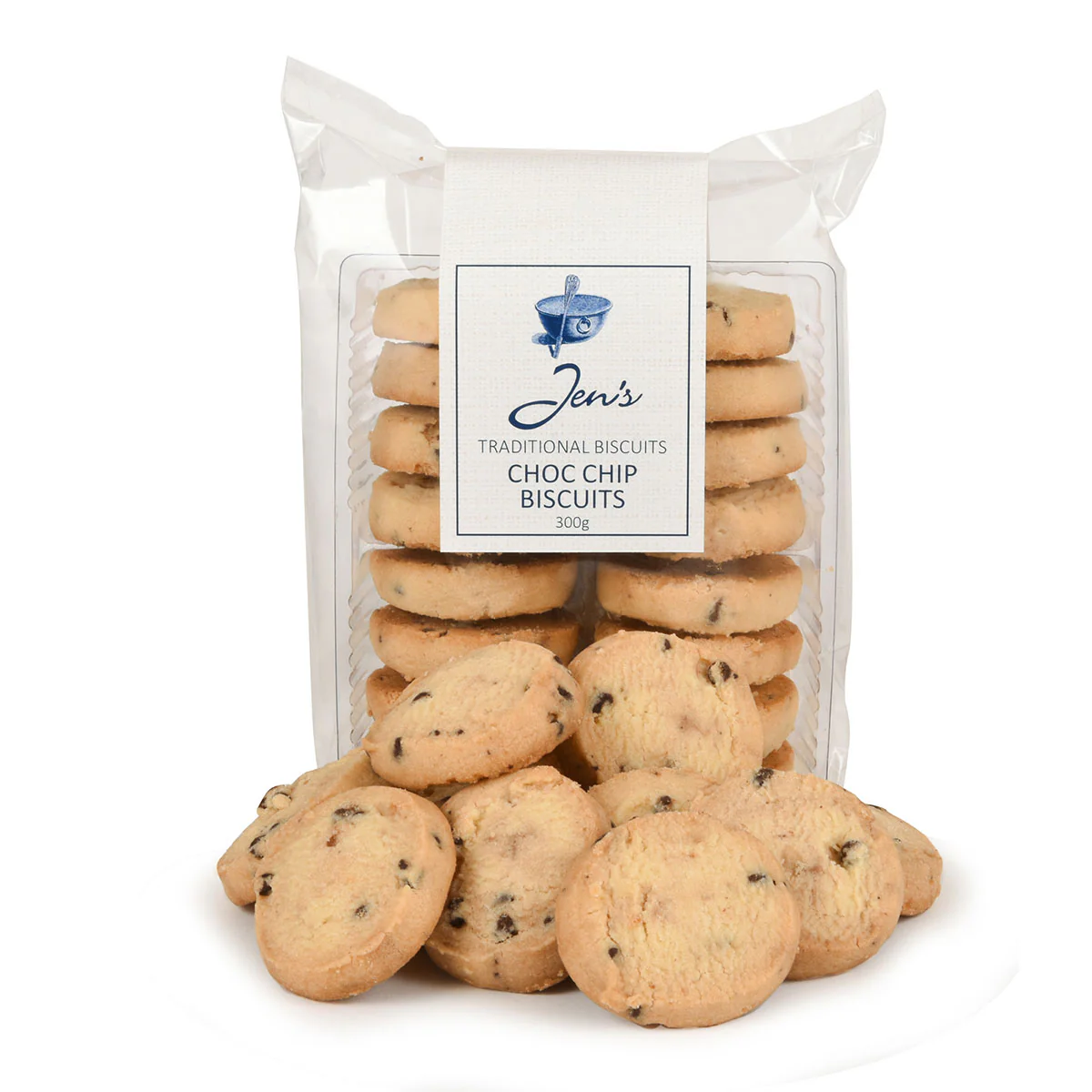 Biscuits Choc Chip Jen's Traditional 300g - Gourmet Brands