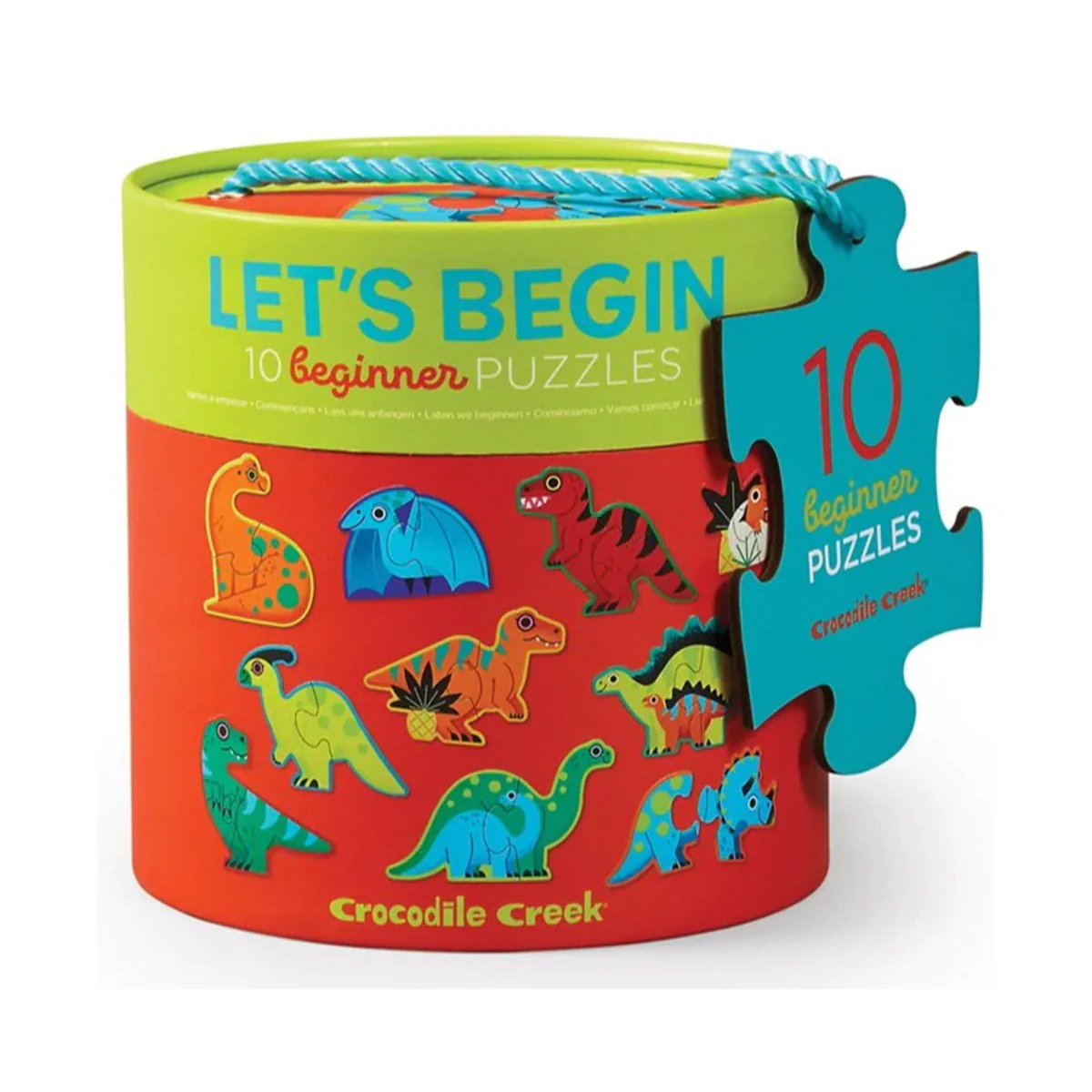 2 Piece Puzzles Dinosaurs Let's Begin - Tiger Tribe