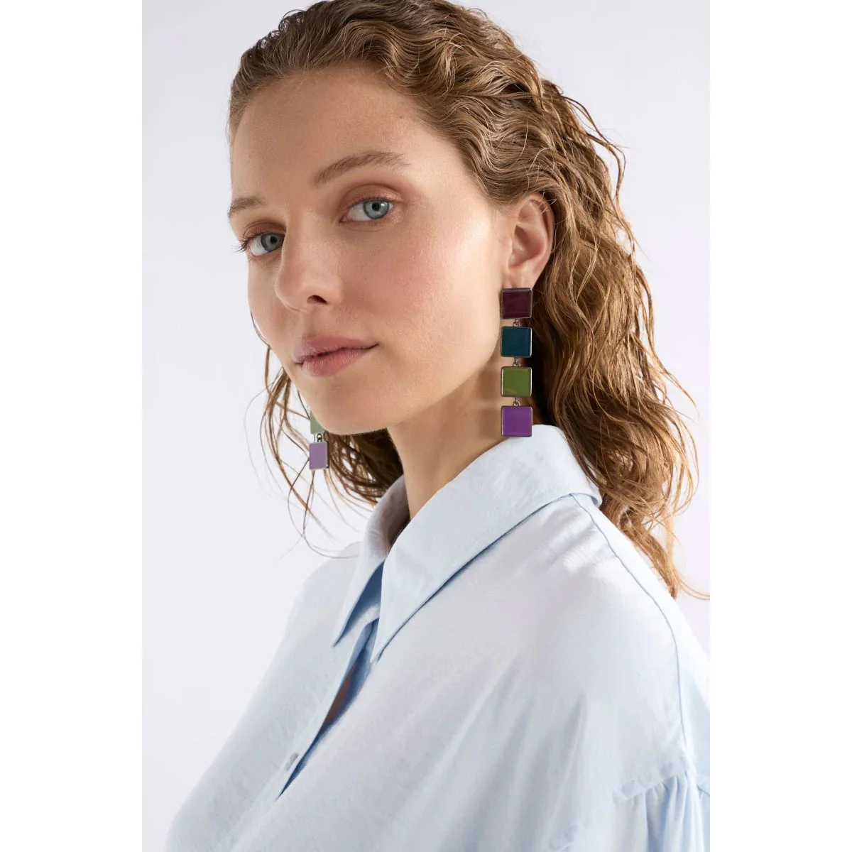 Long Drop Earring Vali Merlot - Elk Accessories - Image 2