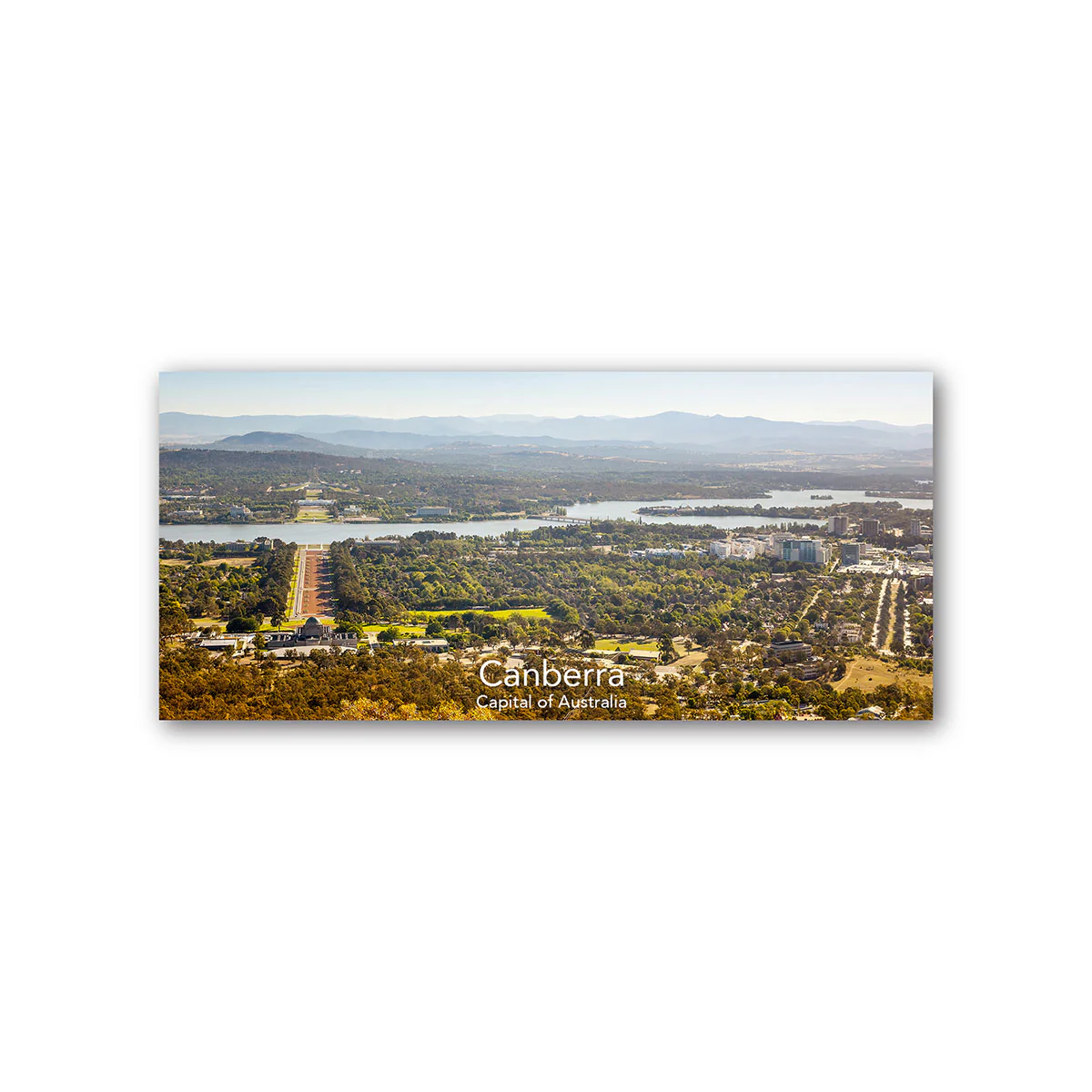 Magnet Panoramic View of Canberra from Mt Ainslie - Branded Ideas