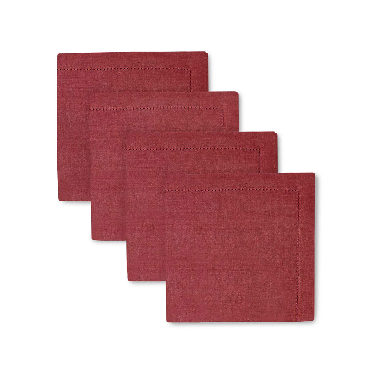 Napkin 4 Set Jetty Berry Red - Madras Link