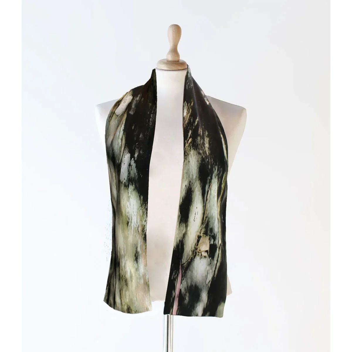 Neck scarf/Headband Silk 130x15cm Stoney Gum - Ngali