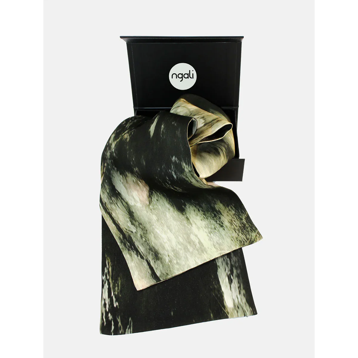 Neck scarf/Headband Silk 130x15cm Stoney Gum - Ngali - Image 2