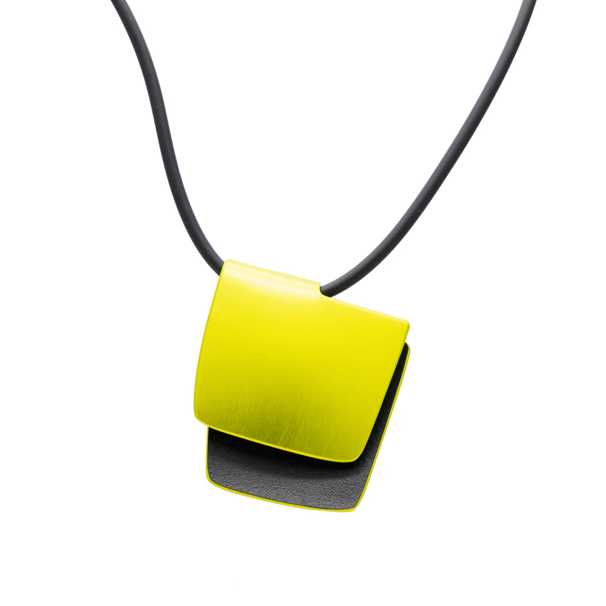Neckpiece Cube Lime Black - FINK