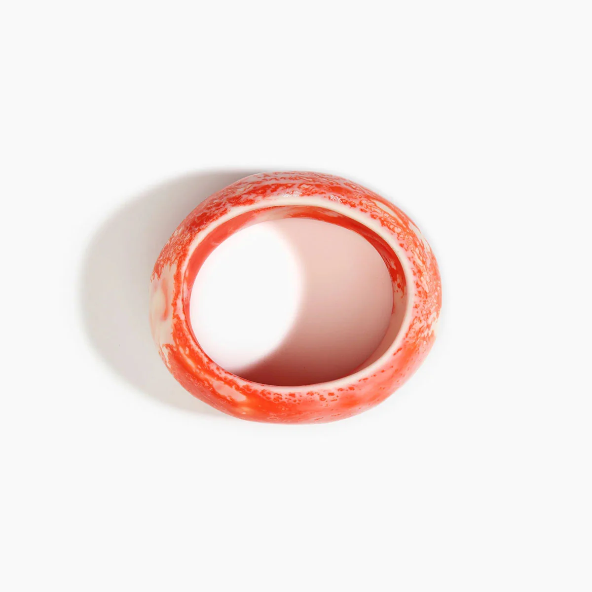 Oval Bangle Large Strawberry Narrow Fit - Dinosaur Designs - Image 2