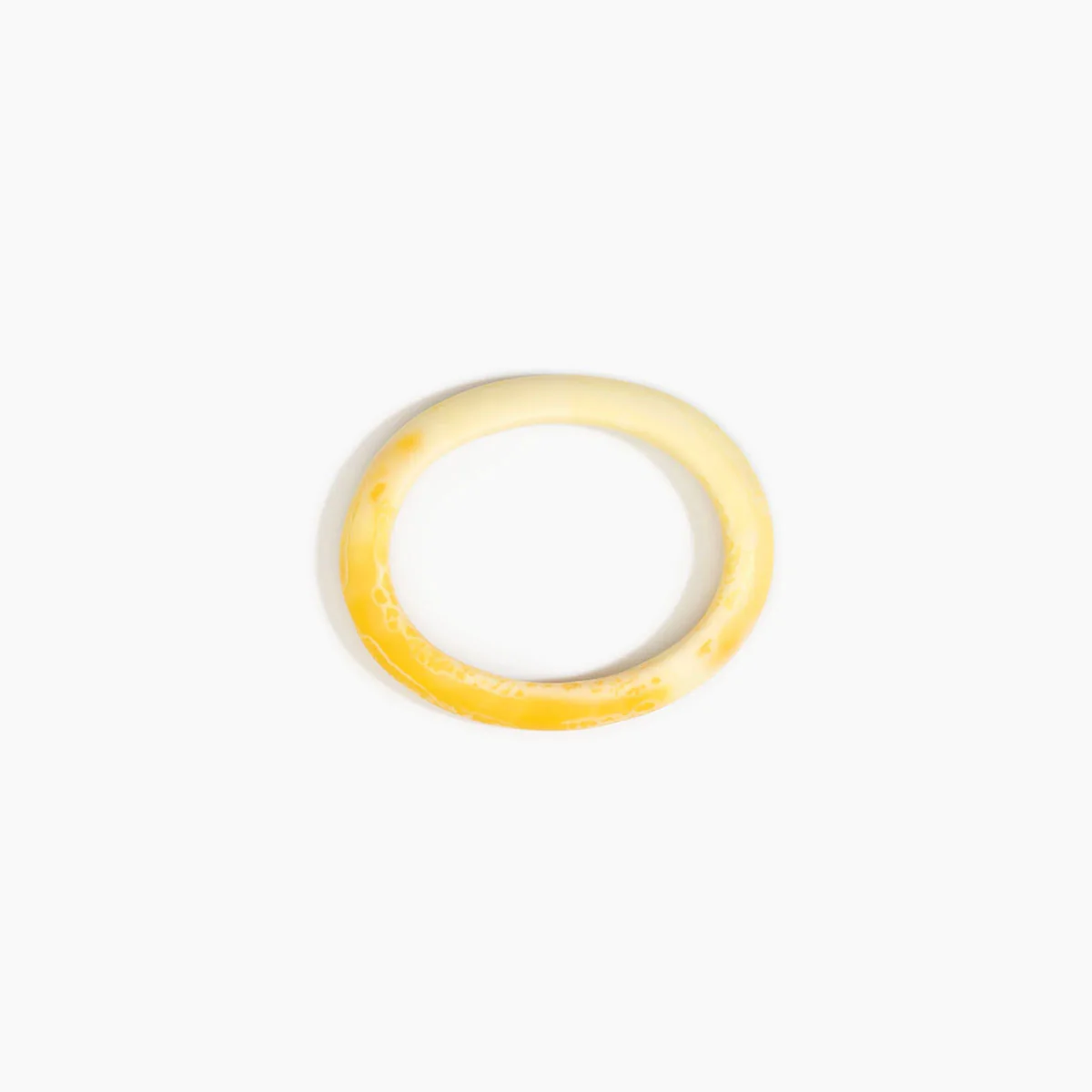 Oval Bangle Small Daisy Narrow Fit - Dinosaur Designs - Image 2