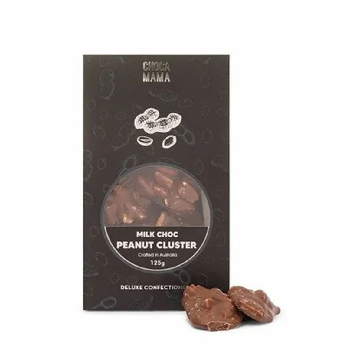 Peanut Cluster Milk Chocolate 125g - Chocomama