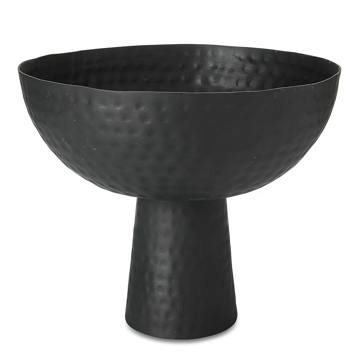 Pedestal Bowl Black Lrg 35.5x29cm - Madras Link