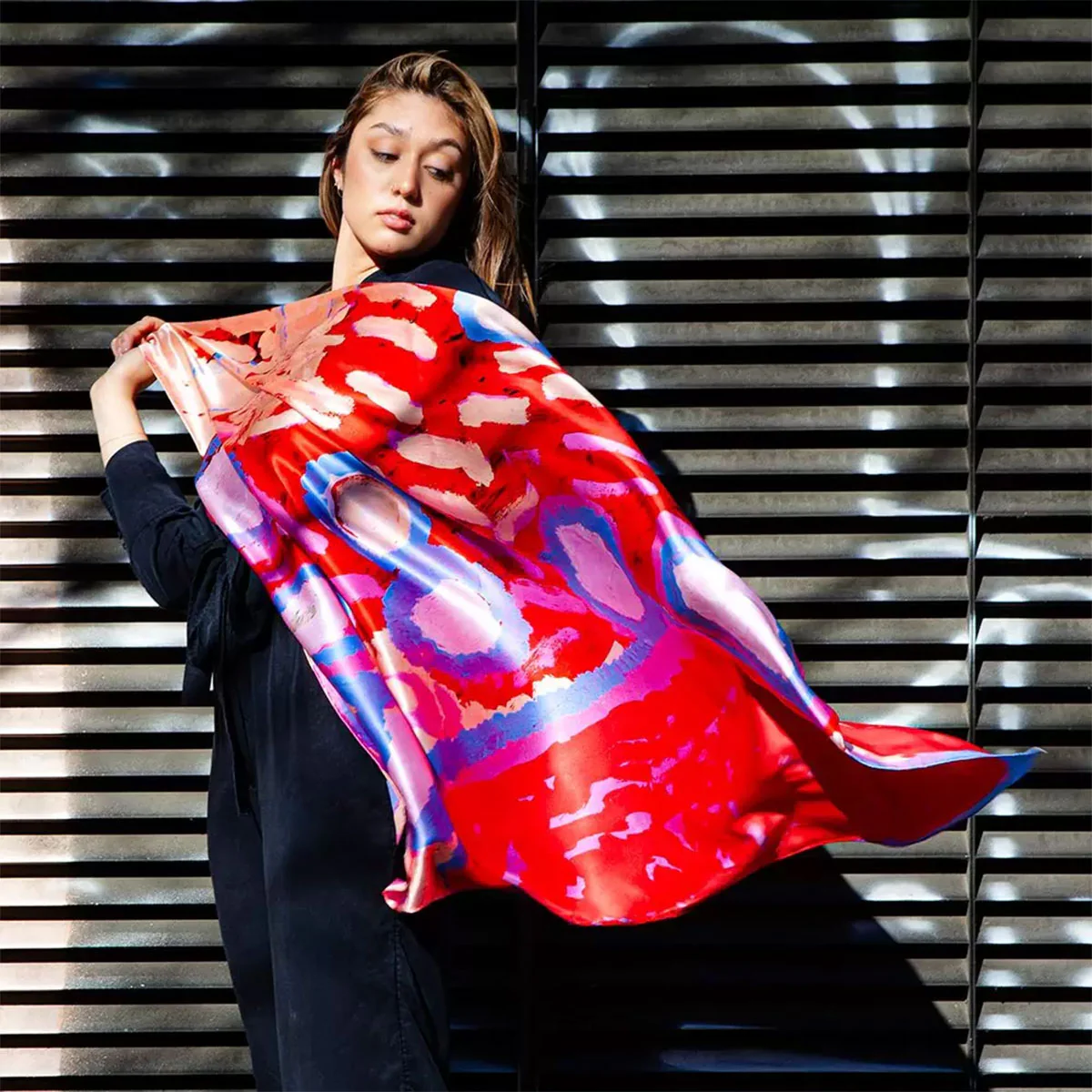 Scarf My Country Rosie Tarku Red - One of Twelve - Image 2