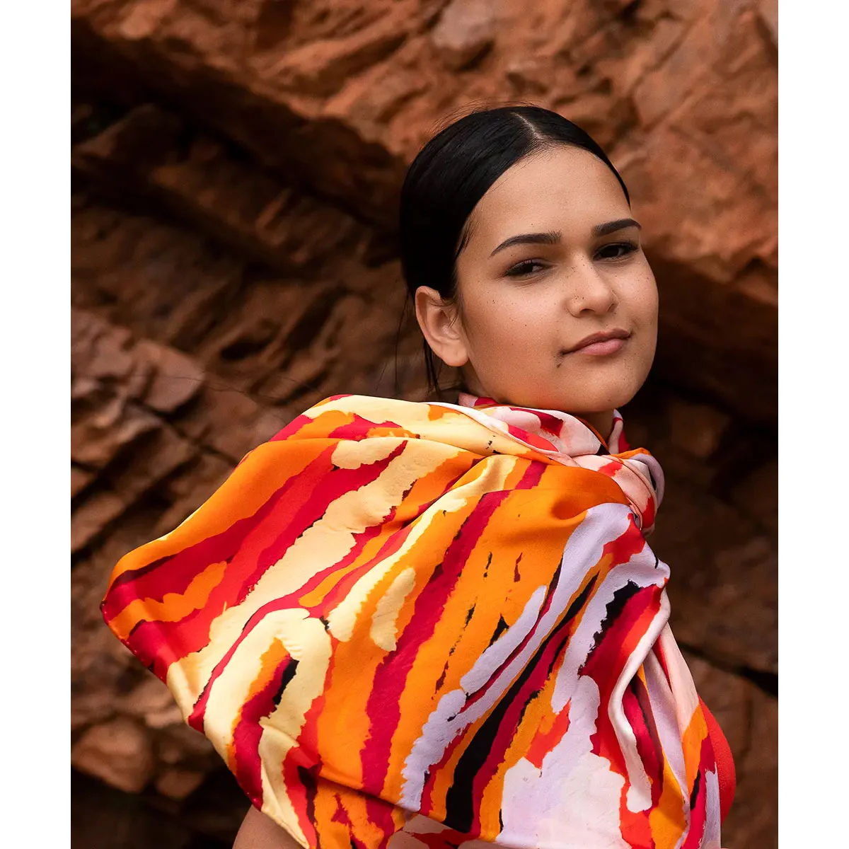 Scarf Untitled Katarra Butler Napaltjarri - One of Twelve - Image 2