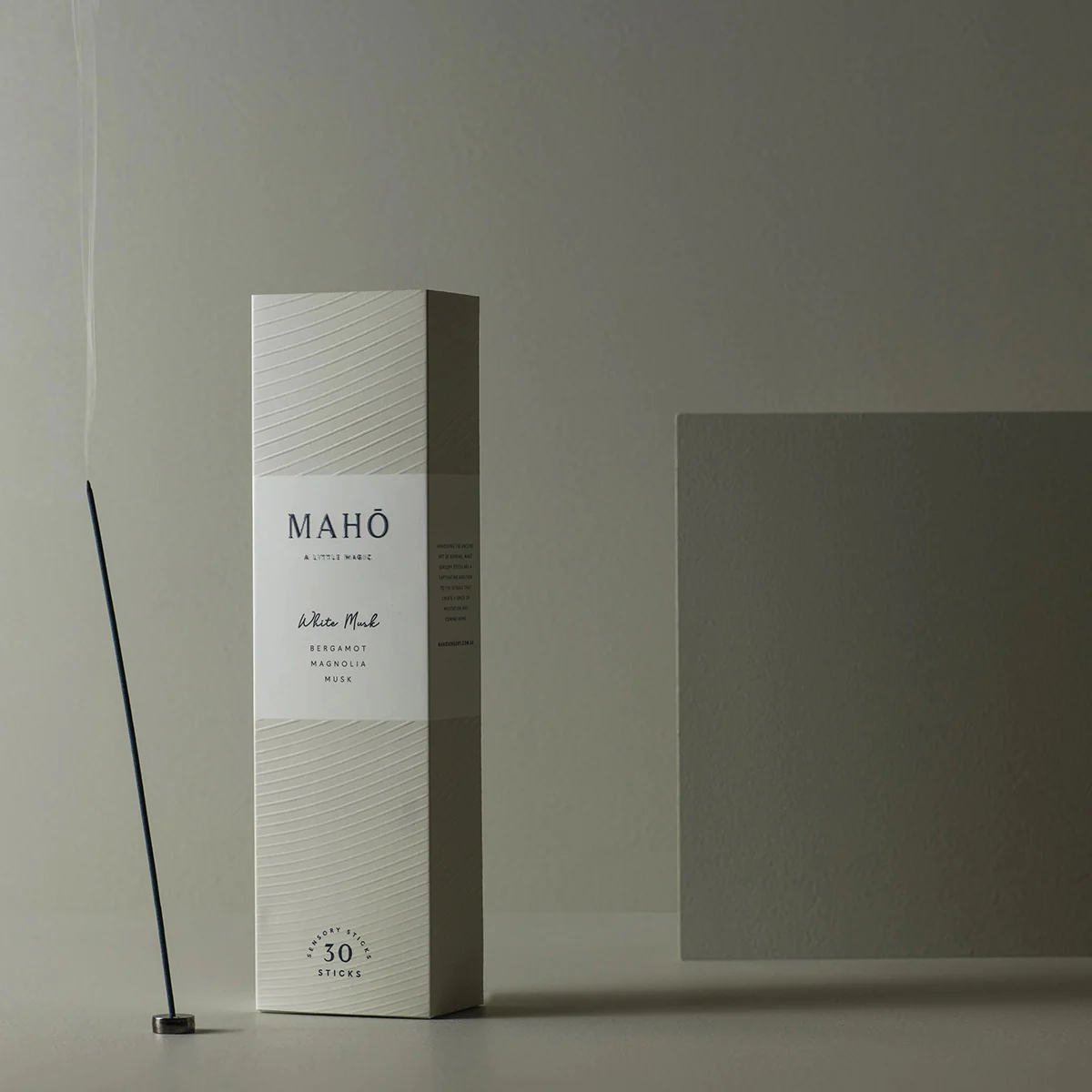 Sensory Sticks White Musk w/Burner 30 Sticks - MAHO