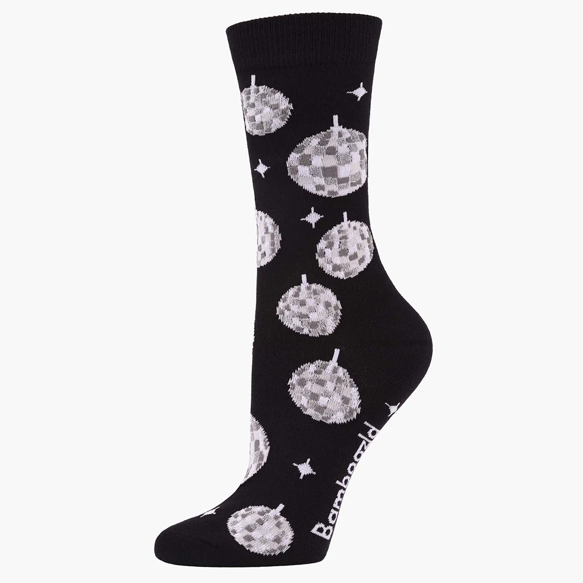 Socks Disco Ball Boggie Black Bamboo W2-8 - Pussyfoot Socks