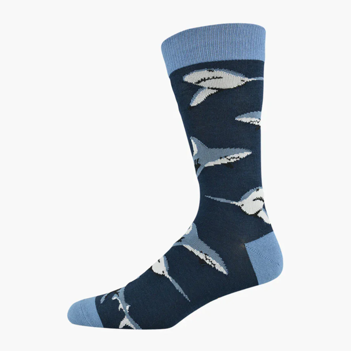 Socks Jaws Navy Bamboo - Pussyfoot Socks