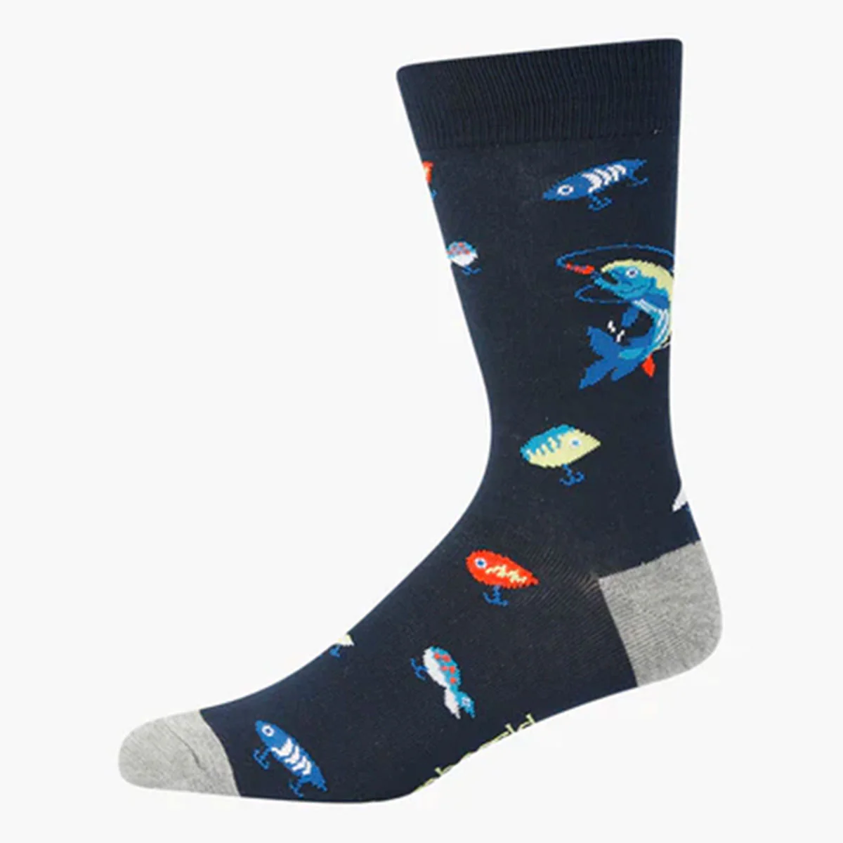 Socks Navy Fishing Mens 7-11 Bamboo - Pussyfoot Socks
