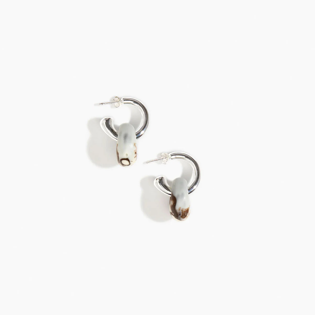 Splash Earrings Small Cappuccino - Dinosaur Designs