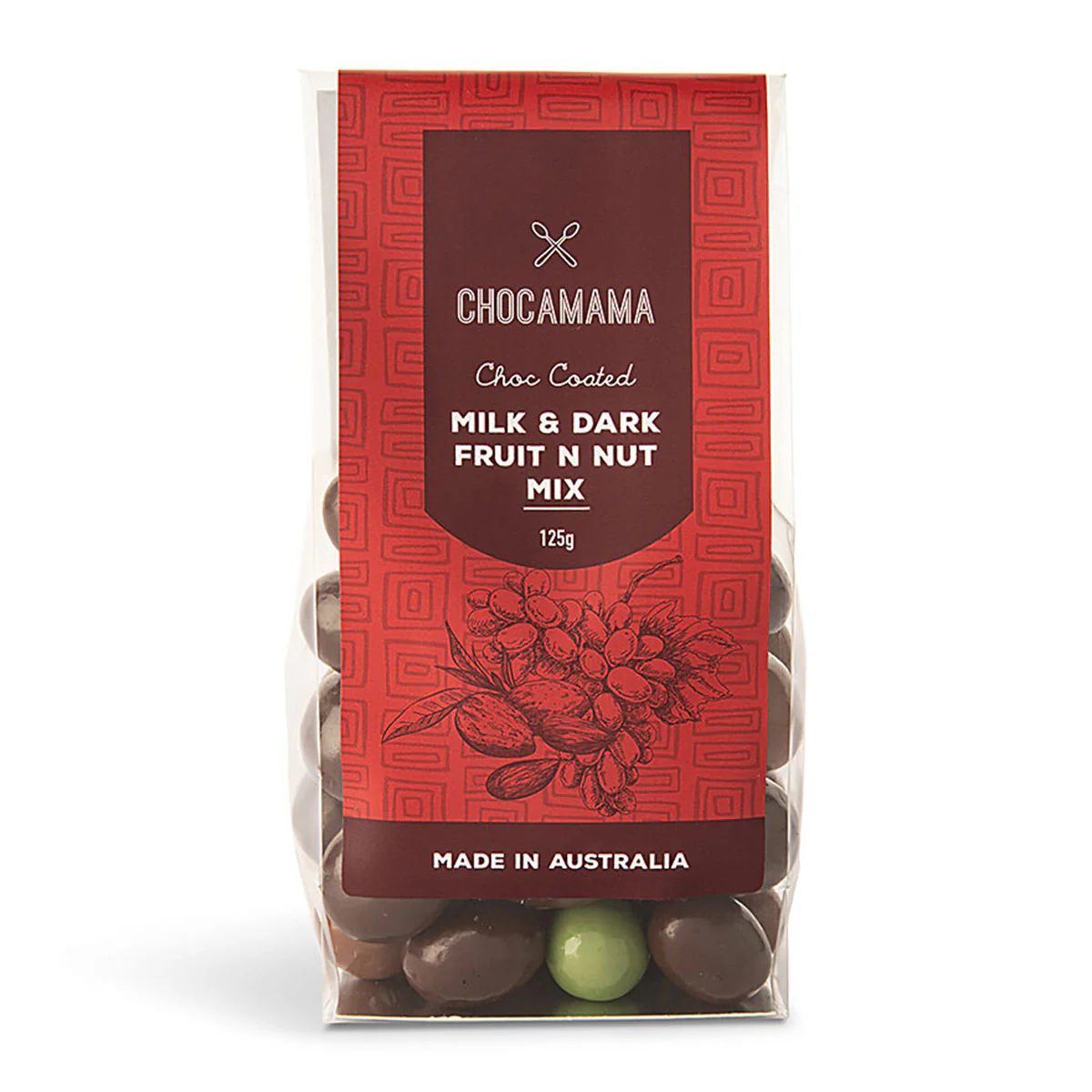 Stand Up Bag Fruit and Nut Mix 125g - Chocamama