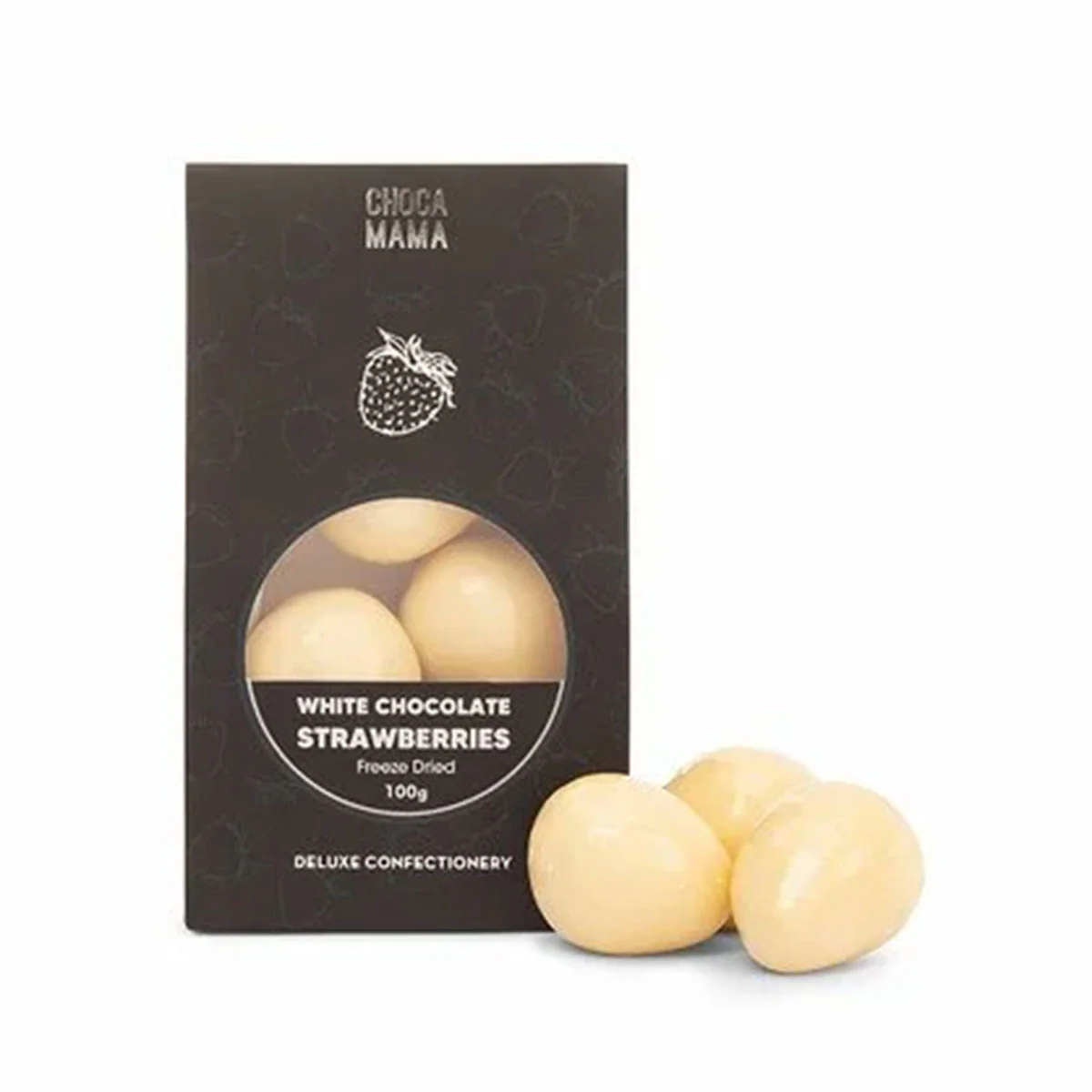 Strawberries White Chocolate 100g - Chocomama