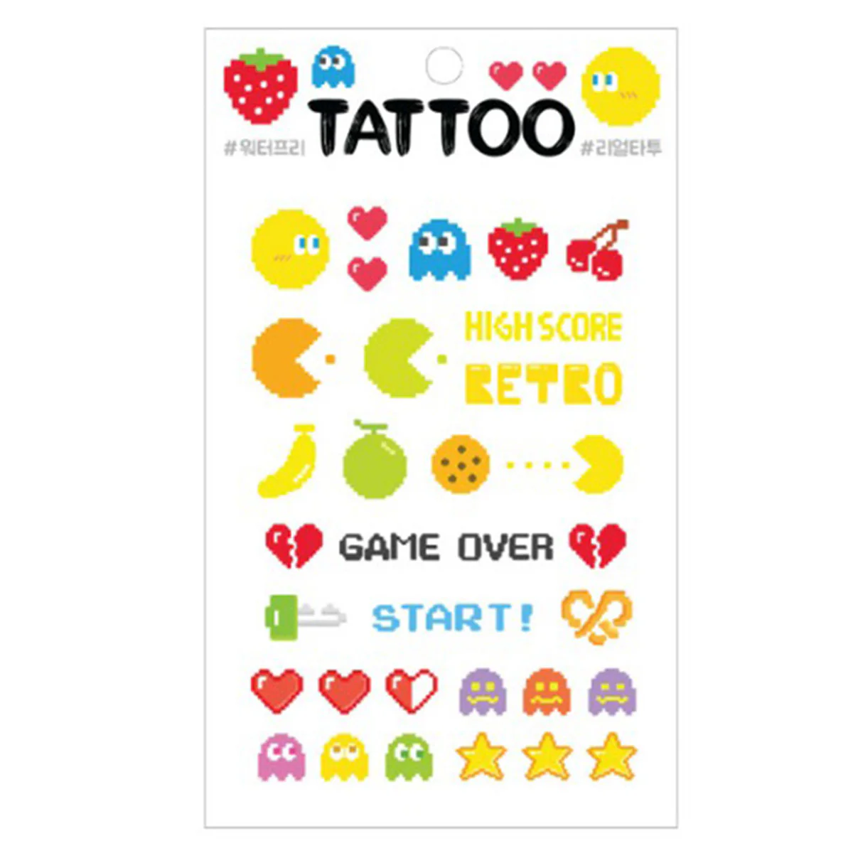 Tattoo Stickers Video Games - Alpha