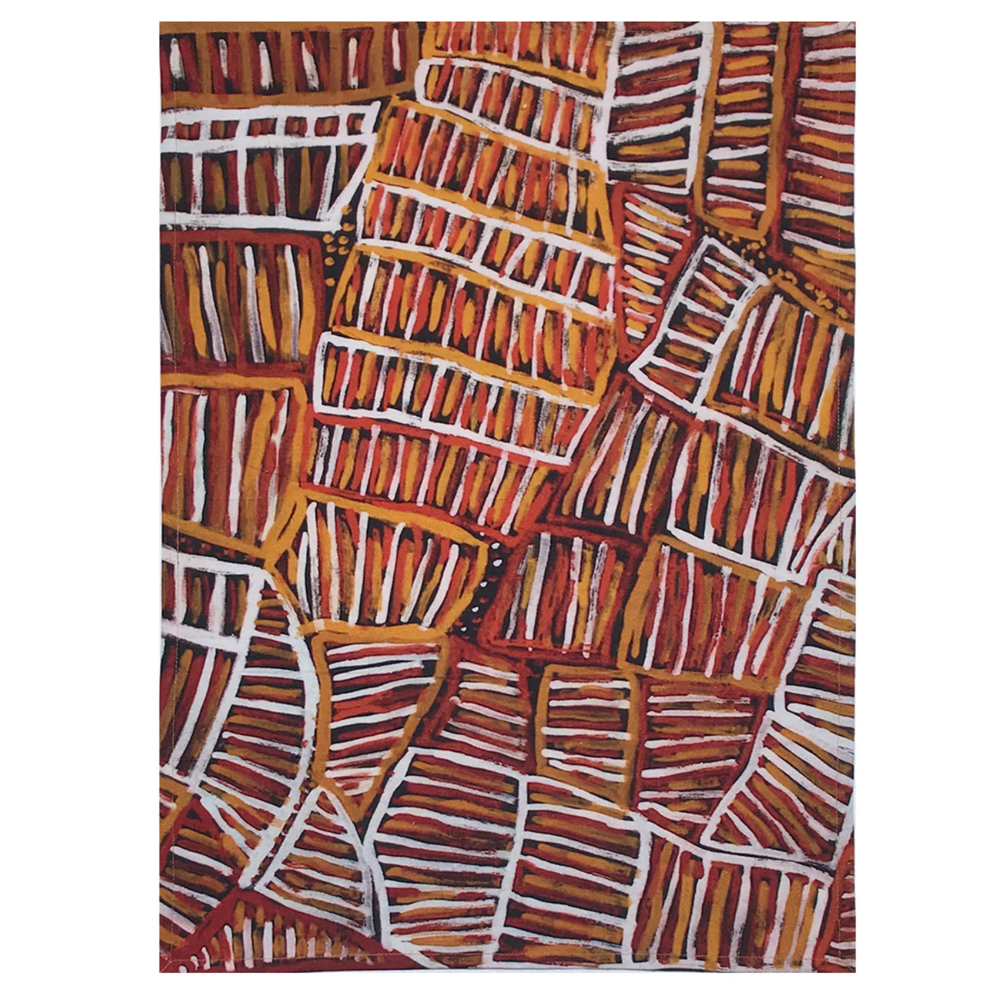 Tea Towel Ampitji Jane Margaret Tipuamuntumirri JTI151 - Better World Arts