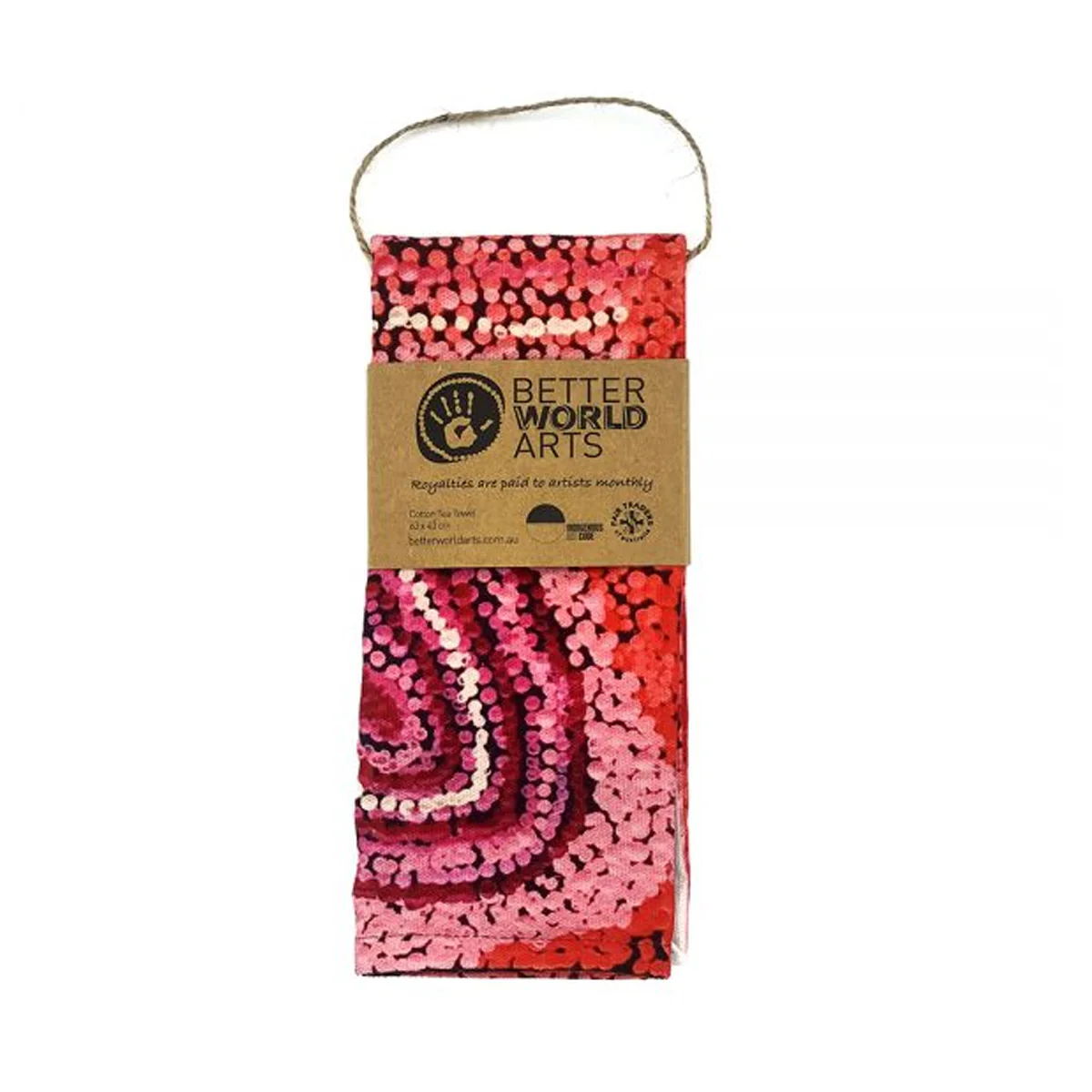 Tea Towel Seven Sisters Red AAD999 - Andrea Adamson - Image 2