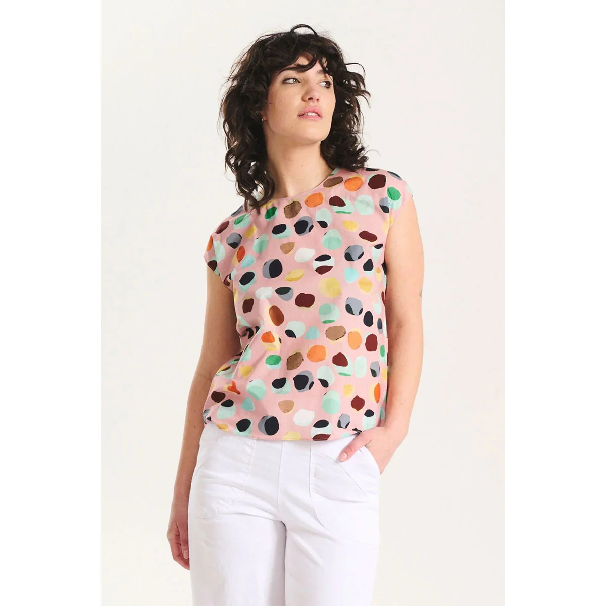 Tee Cotton Confetti Pink - Olga de Polga - Image 2
