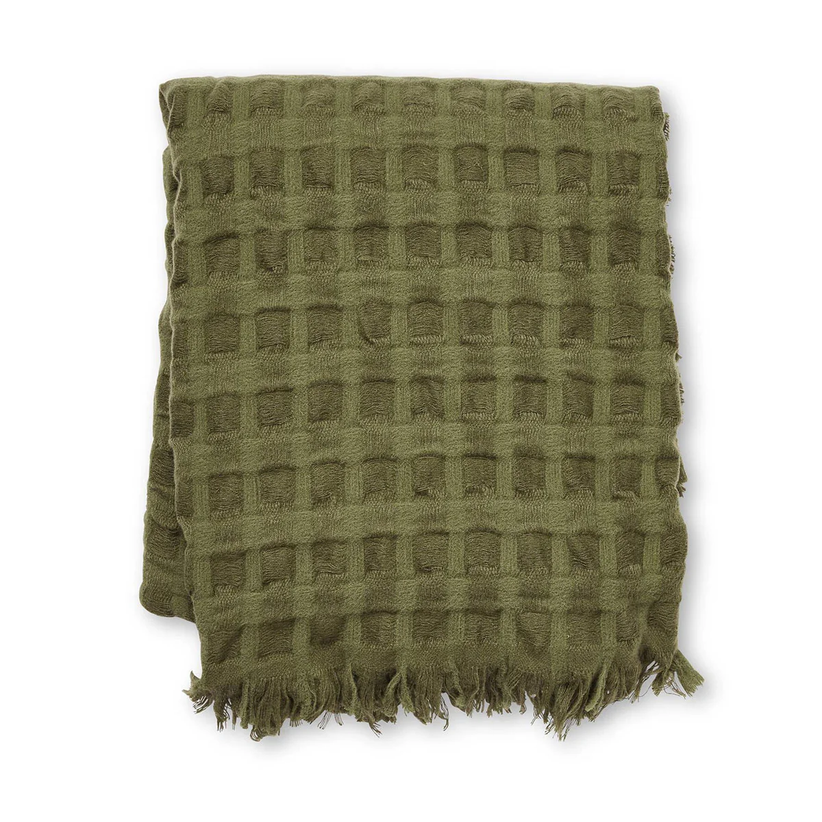 Throw Blake Waffle Olive 130x150cm - Madras Link