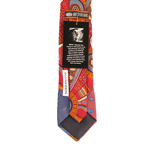 Tie Norman Cox Kanga Story Orange - Outstations - Image 2