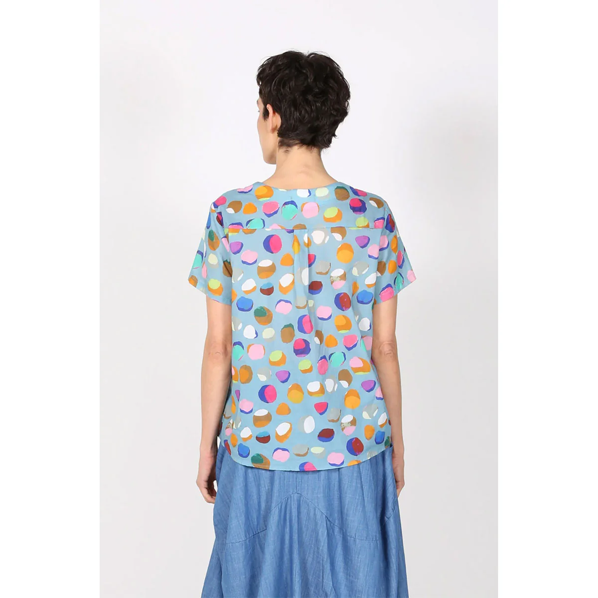 Top Cotton Confetti Blue - Olga de Polga - Image 3